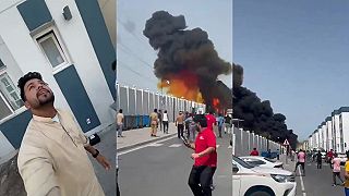 video Moment, keď sa na obytnú štvrť v Dauhe zrútila zostrelená iránska raketa