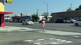 video Pomona, pohodová jazda po okolí Los Angeles, prehliadka miestnych prostitútok 4K