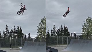 video Frigo sa na motorke vybral do miestneho skate parku