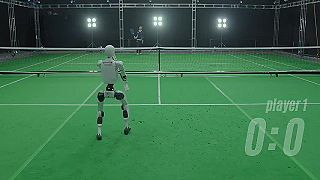 video Spoločnosť Galbot učí humanoidného robota Unitree G1 hrať tenis