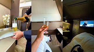 video Cesta v 1. triede v lietadle Airbus A380 spoločnosti Singapore Airlines