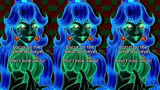 video Sleduj tú bielu bodku v oku a čakaj! Bol ďalší obrázok farebný?