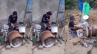 video Nemal na bicie a tak si ich doma vyrobil