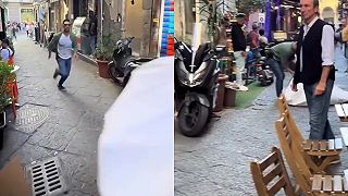 video Keď si na ilegálnych pouličných predavačov v Taliansku posvieti polícia