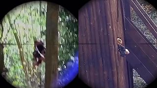 video Bolestivé, no presné zásahy airsoftového snipera