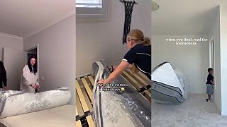 video Otváranie nových matracov je celkom sranda