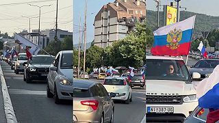 Pronárodný auto sprievod na Balkáne