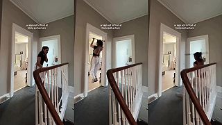 video Mala šťastie, že to to zábradlie vydržalo, inak by plachtila