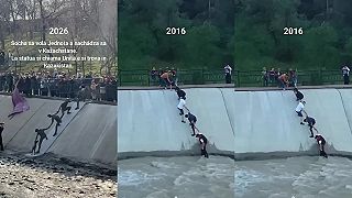 video Dojímavý príbeh záchrany psa v Kazachstane dostal sochu, volá sa „Jednota”