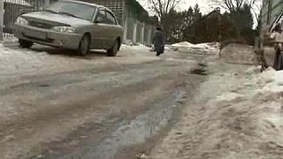 Na ruských cestách sa viete v zime aj korčuľovať