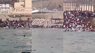 video Tisíce migrantov prenikli cez hranicu do španielskej enklávy Ceuta