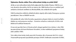 Vykonáva Rusko alebo Čína...