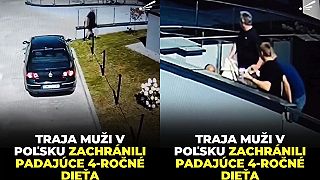 Trojica obetavých poľských mužov zachránila padajúce dieťa
