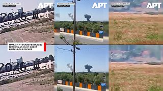 Stíhačka F-16 havarovala pri cvičnom lete v Turecku, pilot sa katapultoval