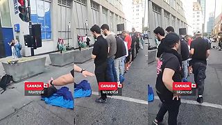 Moslimovia v Montreale zablokovali ulicu modlitbou a prerušili dopravu