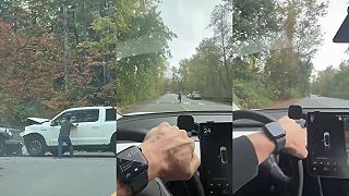 video Po nehode prenasledoval s nožom v ruke druhého šoféra, ten utekal o dušu