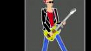 Animovný gitarista