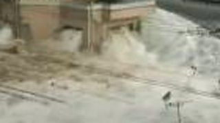 Vyčínanie tsunami v Miyako City, Iwate