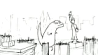 Godzilla vs socha slobody