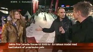 Snowboarder vs. modelka