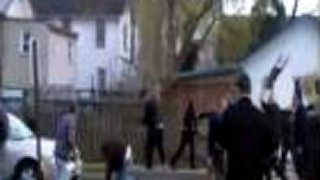 Bloody NeoNazi vs AntiNazi fight! Shame of WORLD!