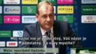 Weiss nezvládol tlačovku po zápase s Ruskom