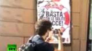 Occupy Rome sa premenilo na násilnosti