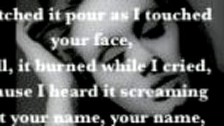 Adele set fire to the rain