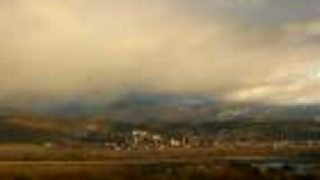 Timelapse - Snehová prehánka s dúhou