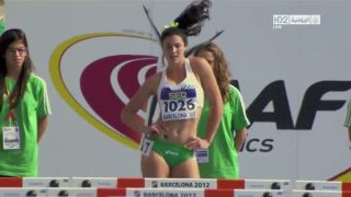 Atlétka Michelle Jenneke na 100m prekážok