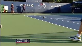 Veverička zastavila zápas na US Open