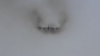 Odlet B - 52 z leteckej zakladni Sliač