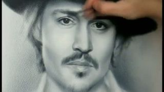 Johnny Depp - portrét zrýchlene