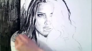 Zrýchlené kreslenie - Adriana Lima