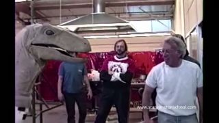 Kostým Velociraptora z filmu Jurský park