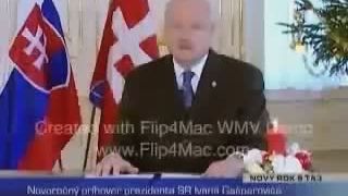 Novoročný príhovor prezidenta Gašparoviča 2013
