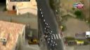 Posledný kilometer 1. etapy Tour de France.