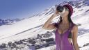 Sexy dievča na horách