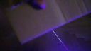 Test modrého lasera
