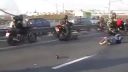 Hromadná zrážka motorkárov