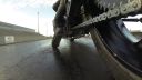 video Reťaz motorky pri akcelerácii na 340 km/h