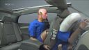 video Nárazový test - zadný pasažier bez pásu