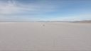 Prelet dronom nad Bonneville Salt Flats v Utahu