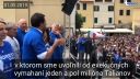 Matteo Salvini oslavuje s ľuďmi prvý máj