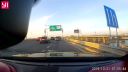 video Kamionista údajne vozidlo nevidel (Prístavný most Bratislava)