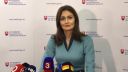Andrea Kalavská - tlačovka kde ohlásila svoju demisiu
