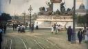 Jazda električkou po Viedni v roku 1906