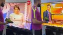 Zneškodnenie moderátorov cez obrazovku (smradľavou teniskou)