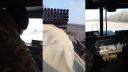 BM-21 Grad počas odpaľovania rakiet