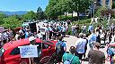 Protest pred budovou ŠOP v Banskej Bystrici - neriešenie problémov s medveďmi